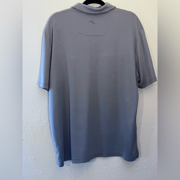 Tommy Bahama Polo Mens XL TG Gray Golf Stretch Short Sleeve Casual Shirt - Picture 2 of 9
